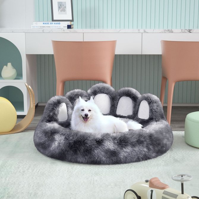 Cute Dog Bed Bear Paw Shape Pet Bed - Dog Beds & Furniture for Small and Medium Dogs, Cat Beds for Indoor Cats - Image 135