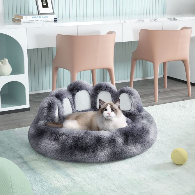 Cute Dog Bed Bear Paw Shape Pet Bed - Dog Beds & Furniture for Small and Medium Dogs, Cat Beds for Indoor Cats - Image 136