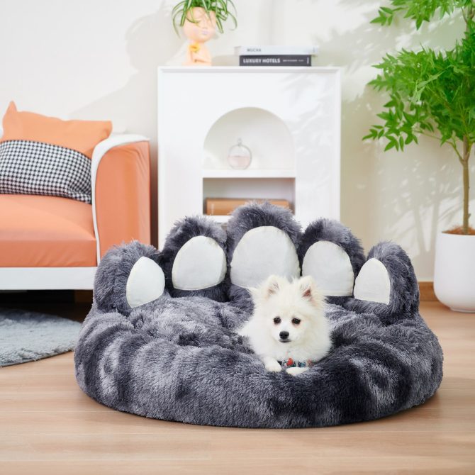 Cute Dog Bed Bear Paw Shape Pet Bed - Dog Beds & Furniture for Small and Medium Dogs, Cat Beds for Indoor Cats - Image 129