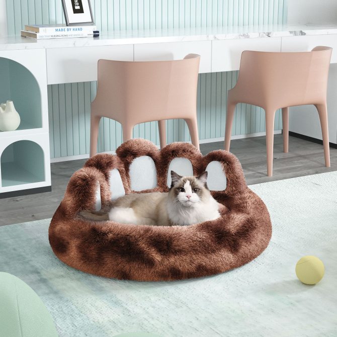 Cute Dog Bed Bear Paw Shape Pet Bed - Dog Beds & Furniture for Small and Medium Dogs, Cat Beds for Indoor Cats - Image 18