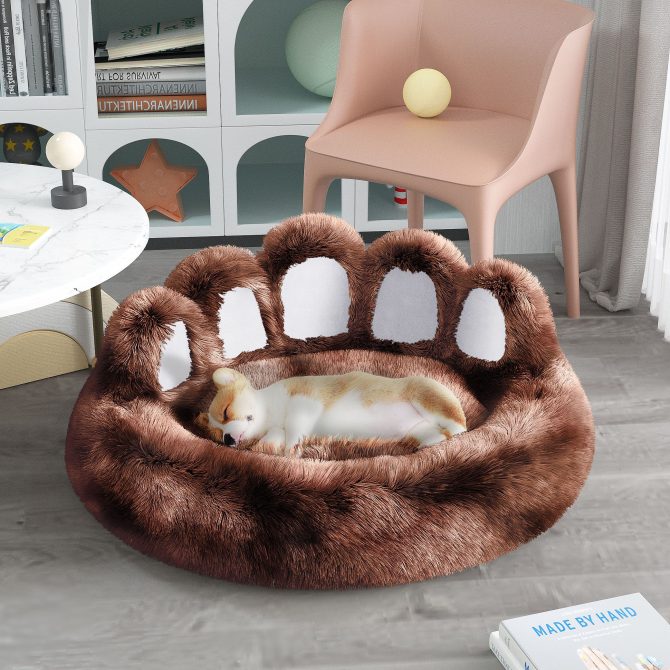 Cute Dog Bed Bear Paw Shape Pet Bed - Dog Beds & Furniture for Small and Medium Dogs, Cat Beds for Indoor Cats - Image 19