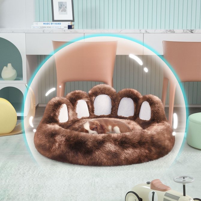 Cute Dog Bed Bear Paw Shape Pet Bed - Dog Beds & Furniture for Small and Medium Dogs, Cat Beds for Indoor Cats - Image 20