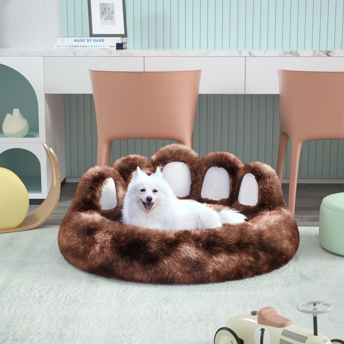Cute Dog Bed Bear Paw Shape Pet Bed - Dog Beds & Furniture for Small and Medium Dogs, Cat Beds for Indoor Cats - Image 21