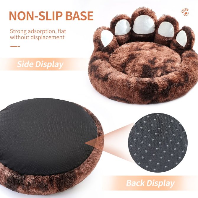 Cute Dog Bed Bear Paw Shape Pet Bed - Dog Beds & Furniture for Small and Medium Dogs, Cat Beds for Indoor Cats - Image 25