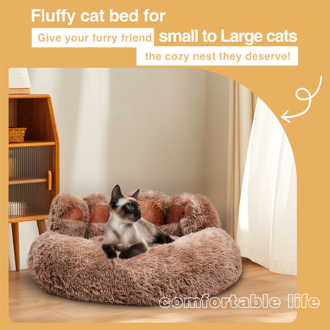 Cute Dog Bed Bear Paw Shape Pet Bed - Dog Beds & Furniture for Small and Medium Dogs, Cat Beds for Indoor Cats - Image 90