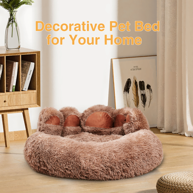 Cute Dog Bed Bear Paw Shape Pet Bed - Dog Beds & Furniture for Small and Medium Dogs, Cat Beds for Indoor Cats - Image 92