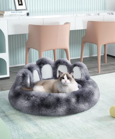 Cute Dog Bed Bear Paw Shape Pet Bed - Dog Beds & Furniture for Small and Medium Dogs, Cat Beds for Indoor Cats