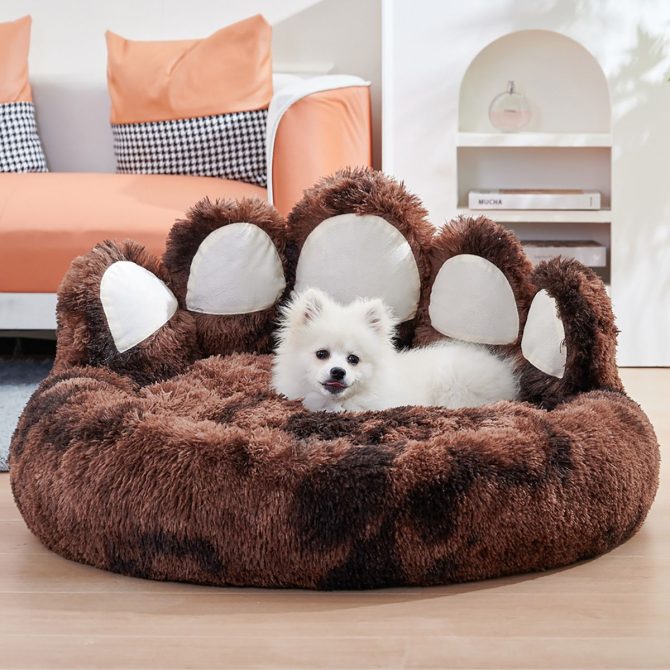 Cute Dog Bed Bear Paw Shape Pet Bed - Dog Beds & Furniture for Small and Medium Dogs, Cat Beds for Indoor Cats - Image 51