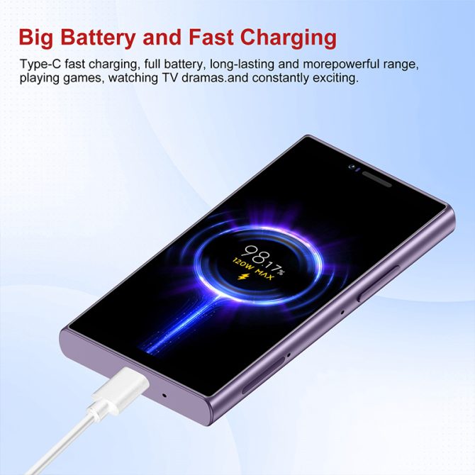 Perfect gift for children, new Mimi 3 64GB unlocked smartphone, compact 3.5-inch high-definition screen, 260mAh battery, dual SIM, face recognition, mobile phone, smartphone - Image 3