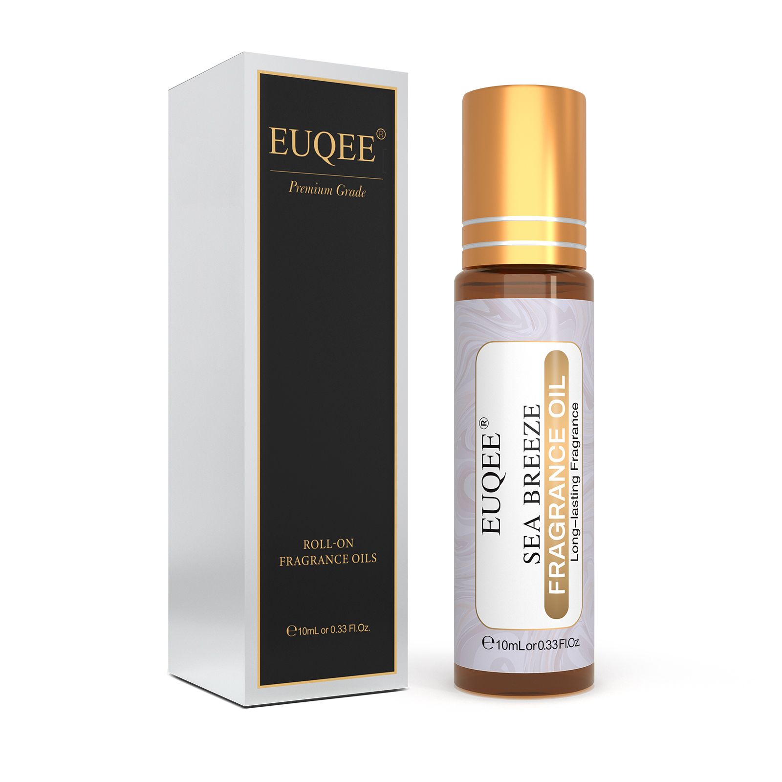 EUQEE 10ml Roll-On Fragrance Oil for Skin Sea Breeze White Musk Coconut & Vanilla Bubble Gum Green Tea Long Lasting Scent - Image 32