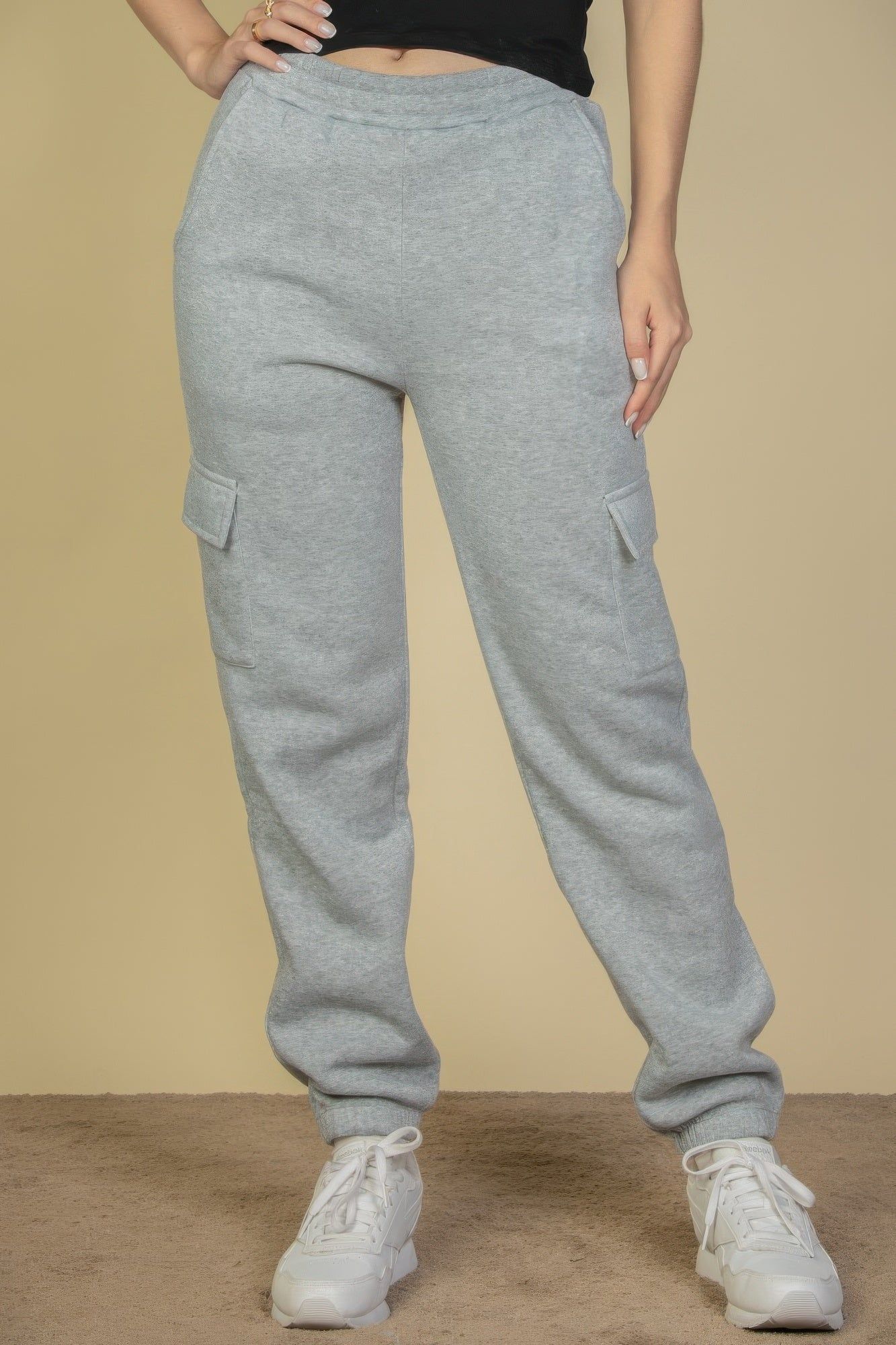 Side Pocket Drawstring Waist Sweatpants - Image 30