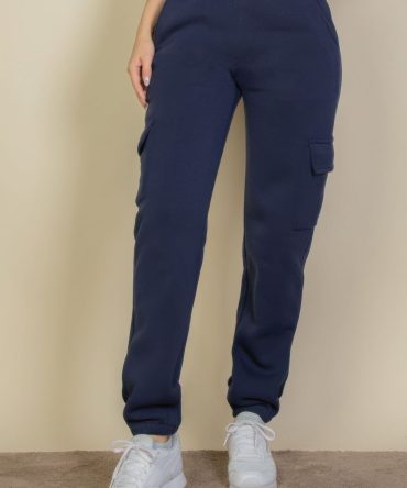 Side Pocket Drawstring Waist Sweatpants