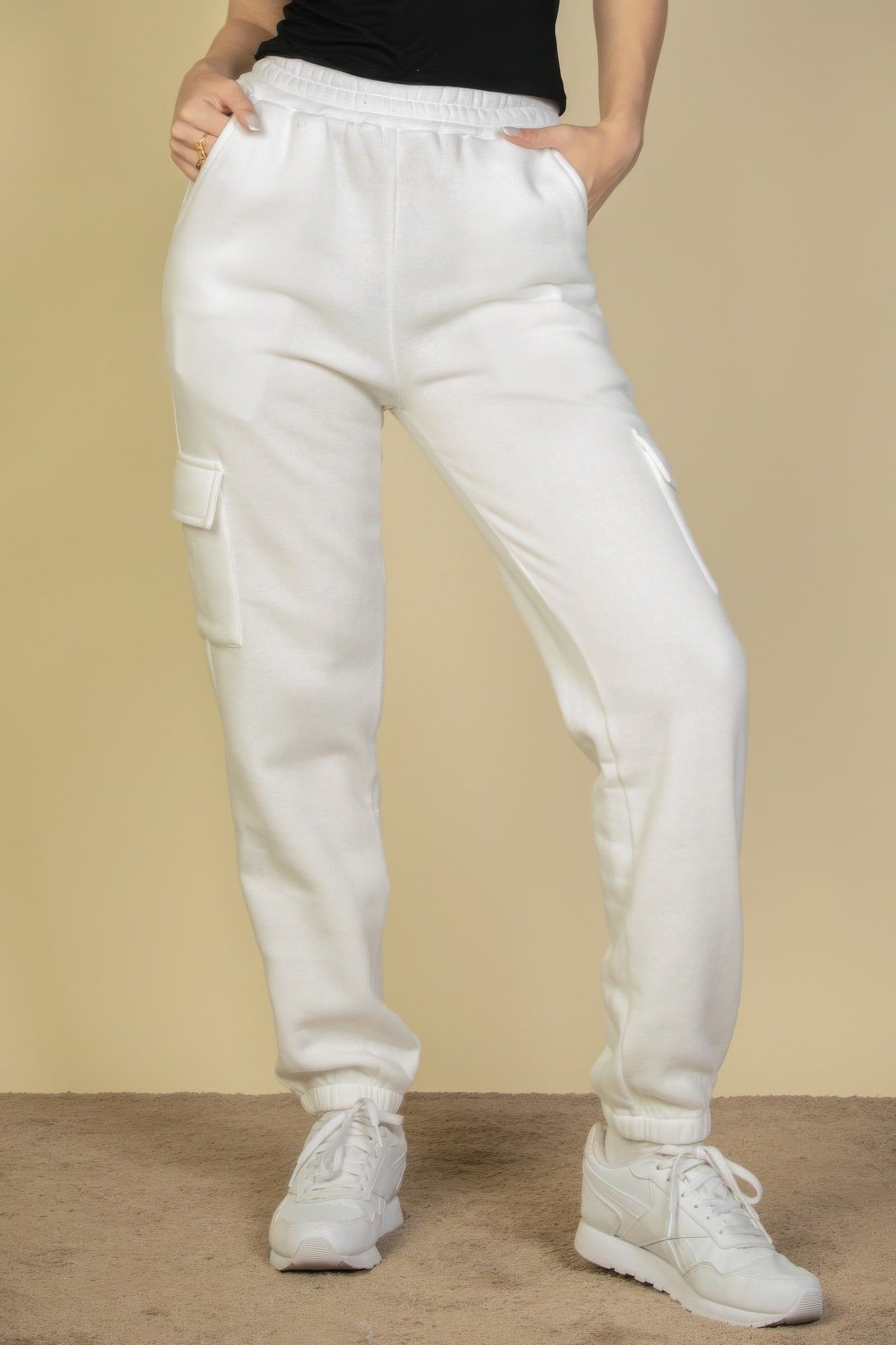 Side Pocket Drawstring Waist Sweatpants - Image 25