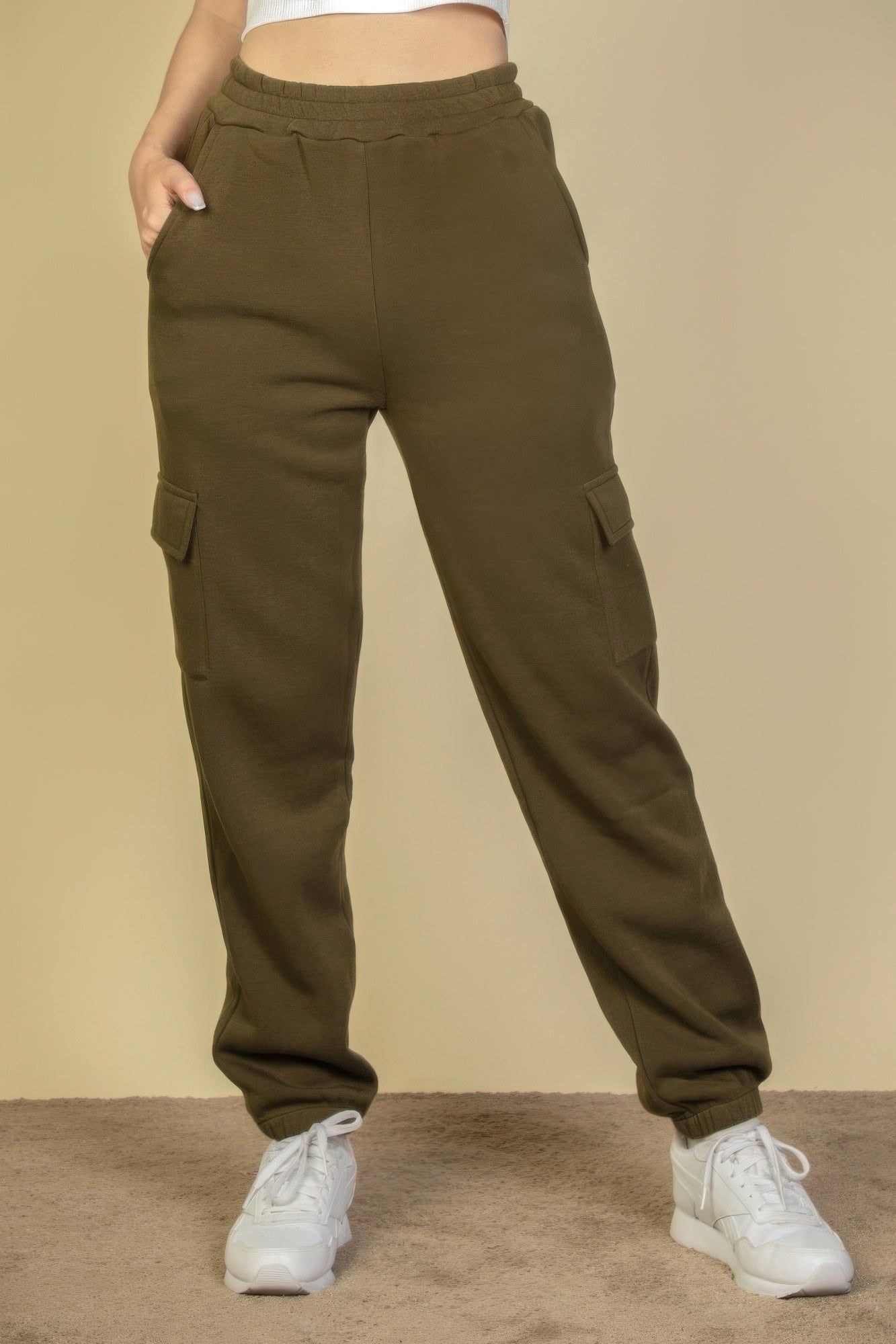 Side Pocket Drawstring Waist Sweatpants - Image 6