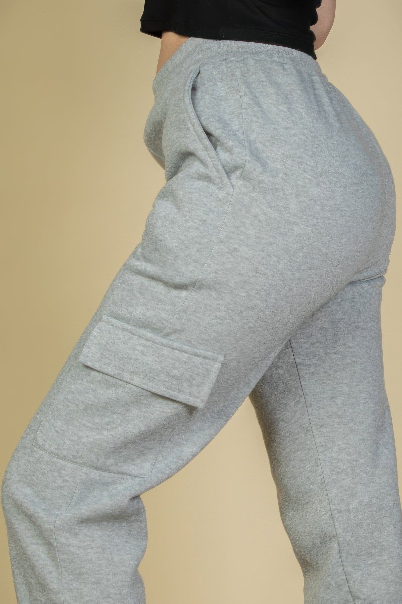 Side Pocket Drawstring Waist Sweatpants - Image 8