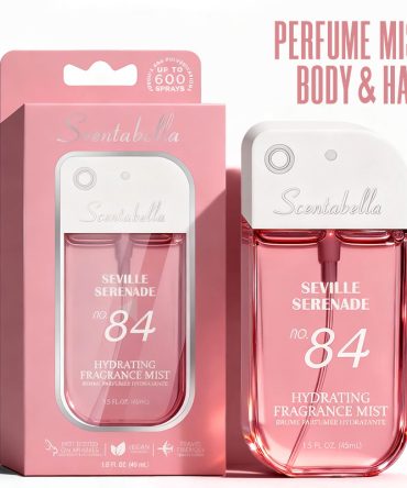 4 Scents Travel-Size Body & Hair Fragrance Mist (1.5 fl oz) - Long-Lasting Fruity & Floral Fragrance for Women, Dates & Gifts