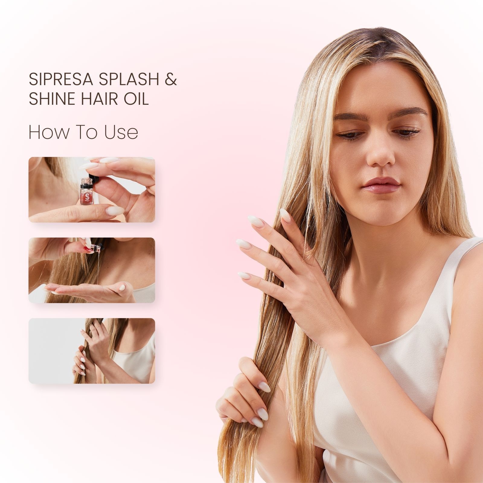 Sipresa Splash'n Shine Hair Perfume Oil 9 Unique Scents in 1 Pack Natural Plant-based Oils 72H Long-Lasting Fragrance 36-PCs Travel Set Haircare - Image 5