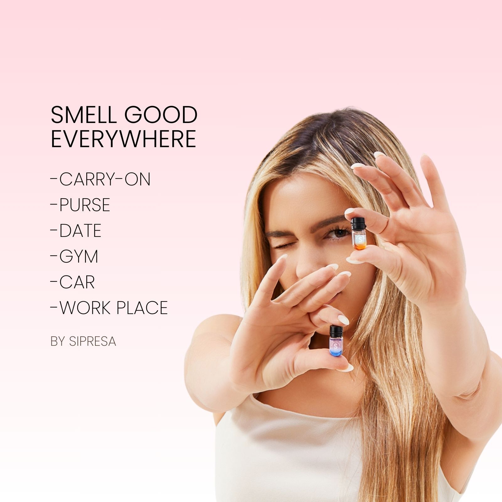 Sipresa Splash'n Shine Hair Perfume Oil 9 Unique Scents in 1 Pack Natural Plant-based Oils 72H Long-Lasting Fragrance 36-PCs Travel Set Haircare - Image 6