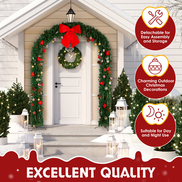 240*40*265cm PVC Christmas Arch - Image 4