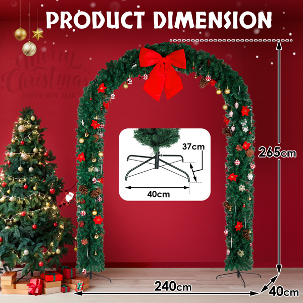 240*40*265cm PVC Christmas Arch - Image 6