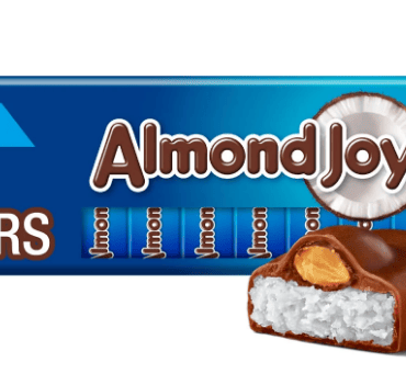 Almond Joy Coconut and Almond Chocolate Snack Size Candy, Bars 0.6 oz, 12 Count