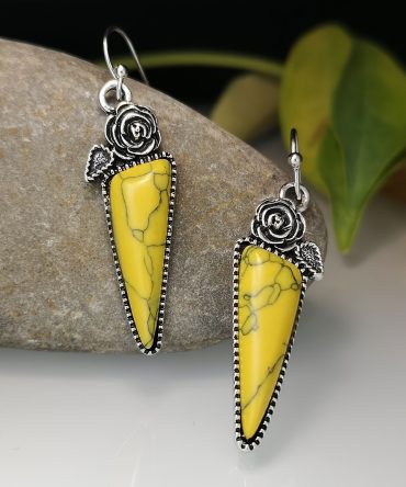 Boho Creative Gemstone Drop Earrings For Women Party Decor Jewelry 1Pair