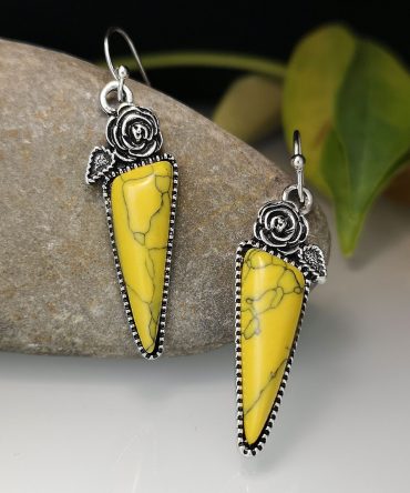 Boho Creative Gemstone Drop Earrings For Women Party Decor Jewelry 1Pair