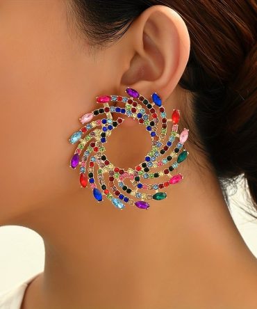 Geometric Shape Personality Earrings Ladies Fashion Jewelry Catwalk Fashion Accessories Christmas Gifts
