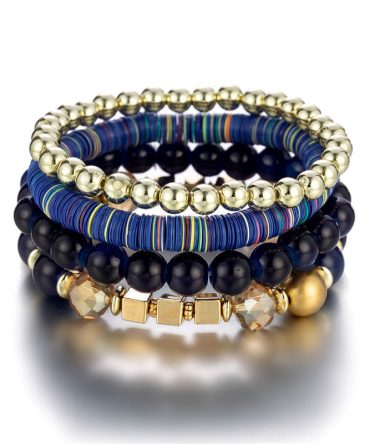 Simple Style Beads Multilayer Bracelets Boho Beaded Bracelets Jewelry Accessories Jewelry