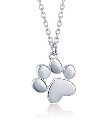 Gold Silver Cat Paw Necklace Dog Footprint Pendant Chain for Women Gift Cute Animal Jewelry SCN275