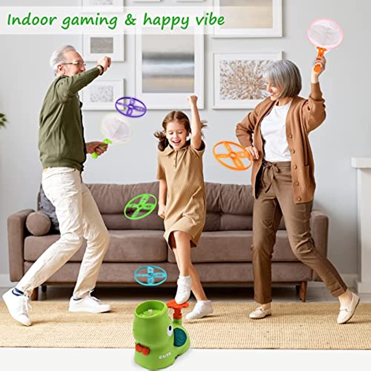 Outdoor Toys for Kids Ages 4-8: Elephant Butterfly Catching Game - Toddler Chasing Toy 3 4 5 6 7 Year Old Boys Girl Flying Spinner Toy Disc Rocket Launcher Kid Age 8-12 Gifts Fun Family Outside Games - Image 6
