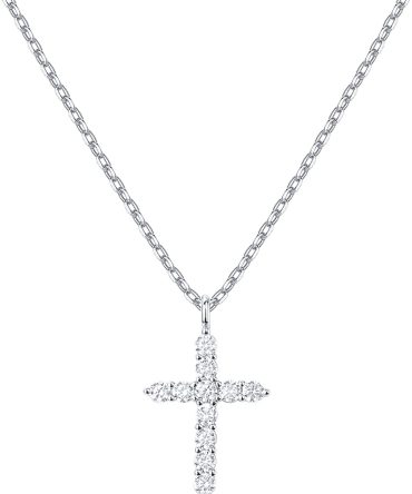 PAVOI 14K Gold Plated Cross Necklace for Women | Cross Pendant | Gold Necklaces for Women