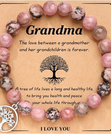 UNGENT THEM Tree of Life Bracelet Gifts for Grandma/Nana/Mother in Law/Bonus Mom/Best Mom/Gigi/Mimi/Mother of the Groom Birthday Christmas Wedding Mothers' Day Gift for Women