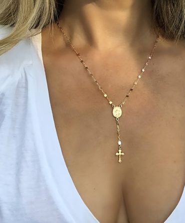 Add a Touch of Elegance to Your Look with Our Exquisite Cross Necklace for Women - Y Necklace with Pendant, Trendy Fashion Jewelry and Accessories with Extender Included