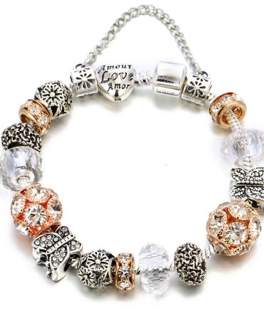 Flower Butterfly Diy Fashion Jewelry Bracelet