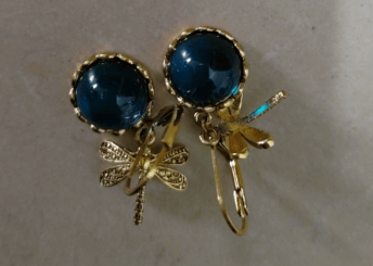 Fashion Jewelry Women's Earrings Hanging Vintage Dragonfly Pendant Earring Boho Chakra Blue Moonstone Drop Earrings For Women Wedding Charm Ethnic Jewellery - Image 7