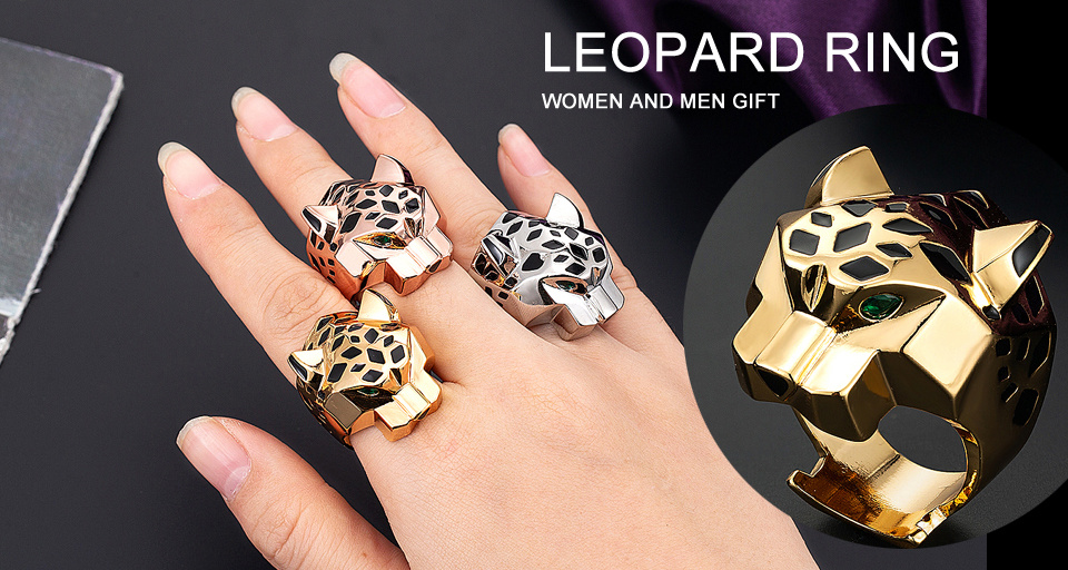 Gold And Rhodium Plating Leopard Man - Image 4