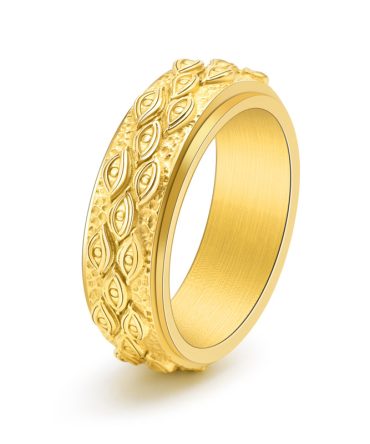 Stainless Steel Men's Eye Ring Jewelry