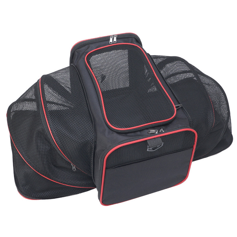 Outdoor dog portable handbag; 4 Sides Expandable Cat Carrier Bag with Removable Fleece Pad; Dog Carrier for Cats; Puppy and Small Dogs - Image 63