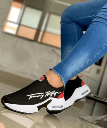 Tennis Shoes for Women 2022 Gym Sports Shoes Female Wedge Platform Sneakers Lace-up Breathable Walking Shoes Tenis Feminino