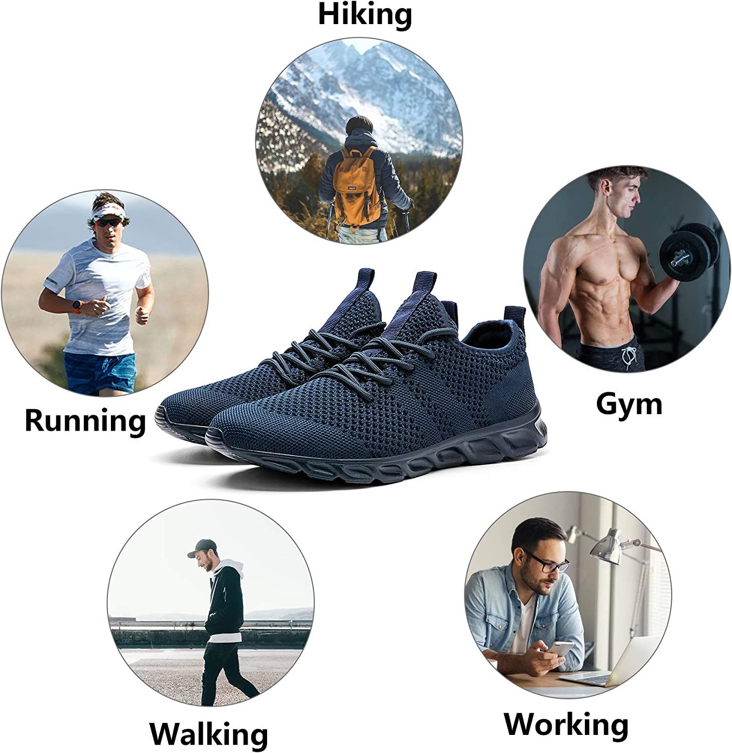 2022 Summer men's casual shoes light sneaker white large size outdoor breathable mesh fashion sports black running tennis shoes - Image 102