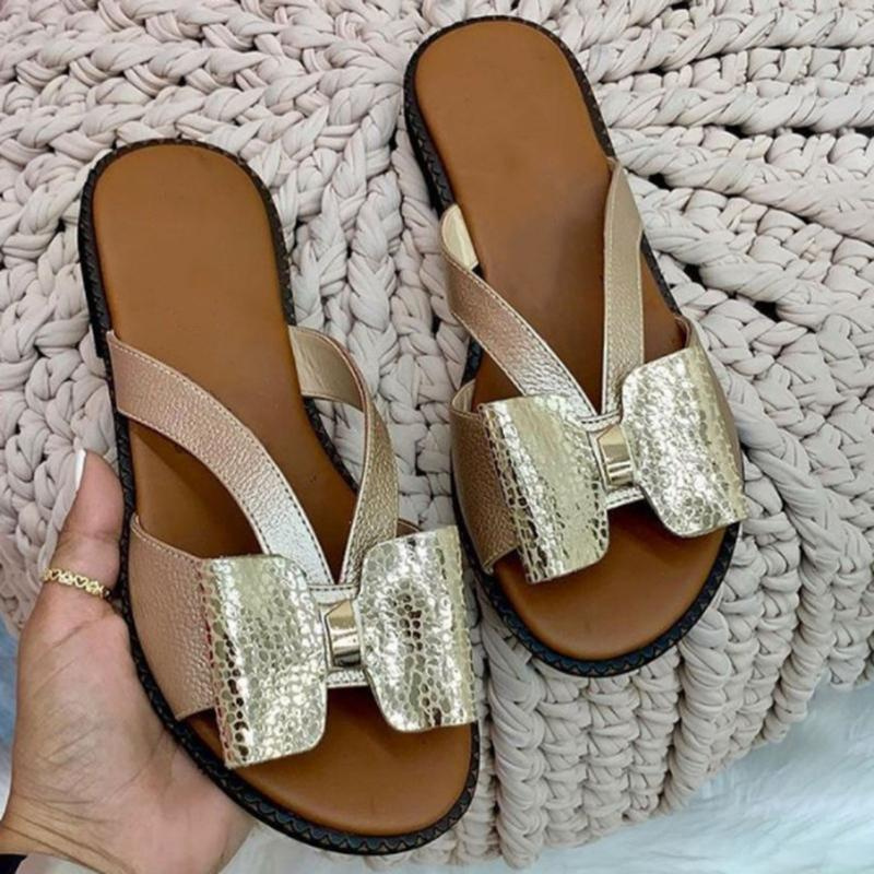 Summer Women Slippers Cute Butterfly-Knot Casual Sandals Lady Slides Flats Slip-On Women Shoes for Women 2021 Zapatillas Mujer - Image 18