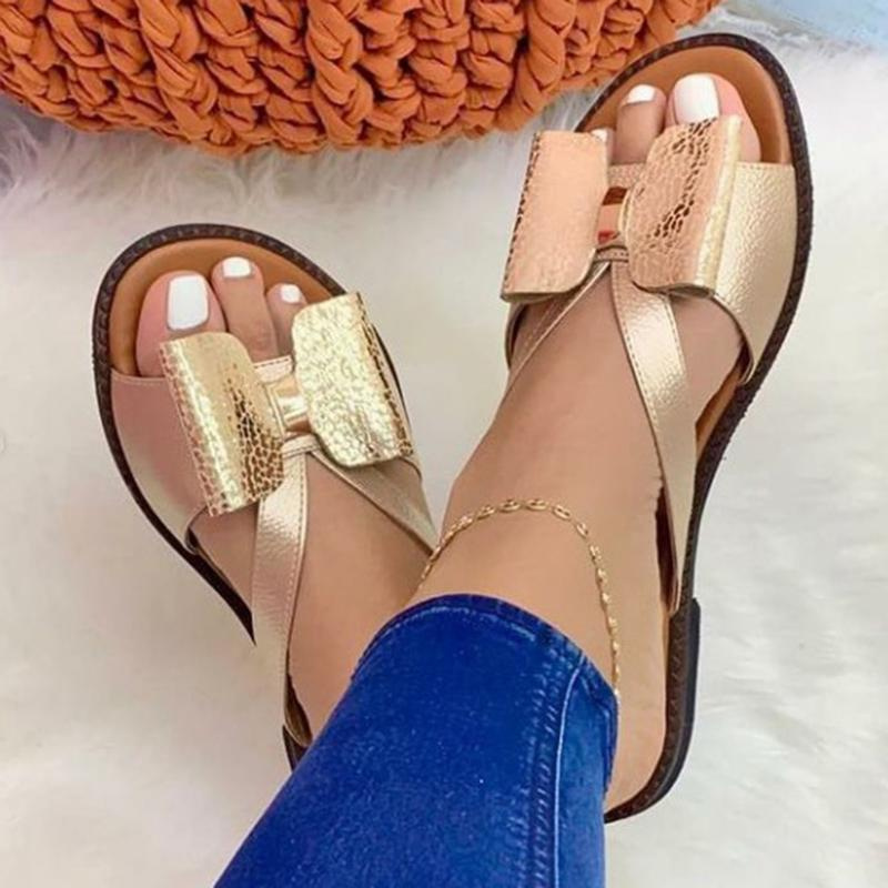 Summer Women Slippers Cute Butterfly-Knot Casual Sandals Lady Slides Flats Slip-On Women Shoes for Women 2021 Zapatillas Mujer - Image 45