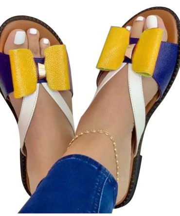 Summer Women Slippers Cute Butterfly-Knot Casual Sandals Lady Slides Flats Slip-On Women Shoes for Women 2021 Zapatillas Mujer