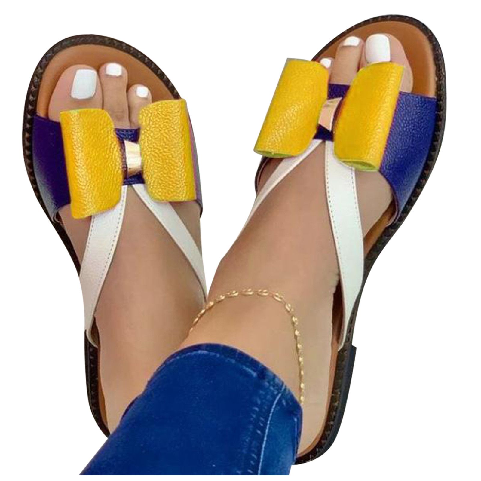 Summer Women Slippers Cute Butterfly-Knot Casual Sandals Lady Slides Flats Slip-On Women Shoes for Women 2021 Zapatillas Mujer - Image 151