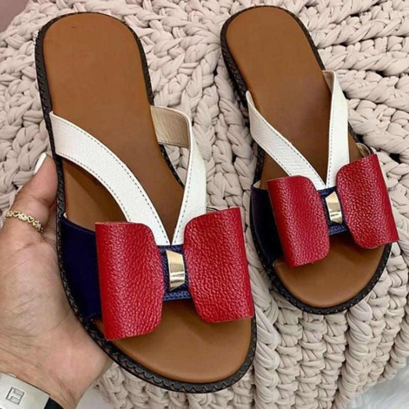 Summer Women Slippers Cute Butterfly-Knot Casual Sandals Lady Slides Flats Slip-On Women Shoes for Women 2021 Zapatillas Mujer - Image 22