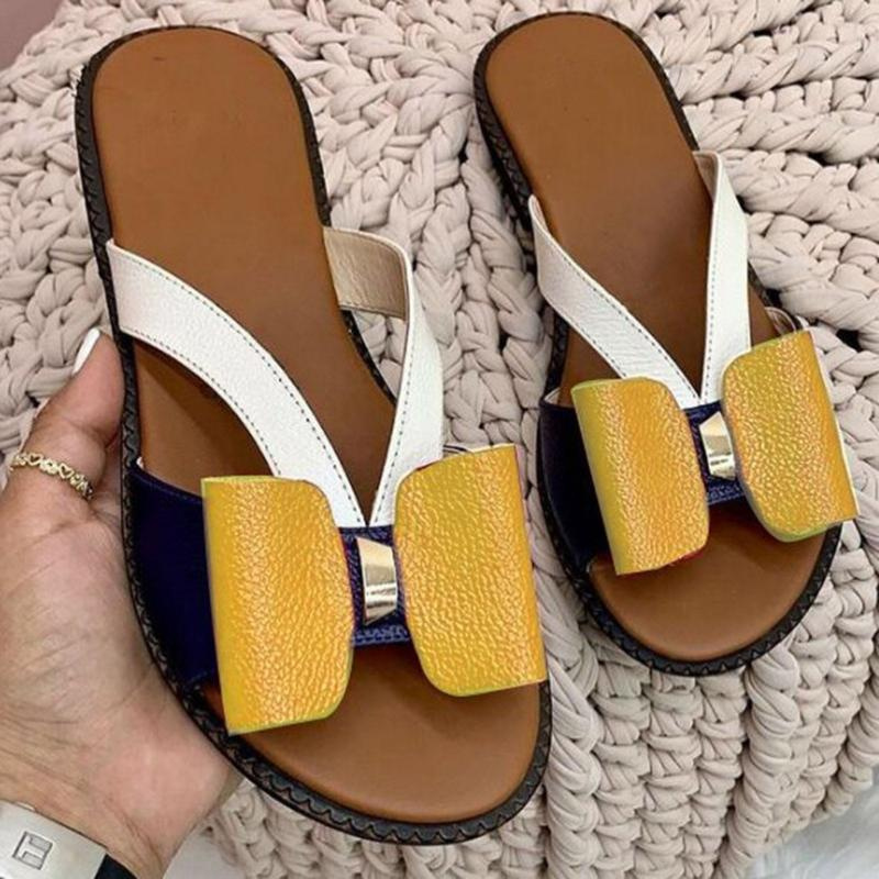 Summer Women Slippers Cute Butterfly-Knot Casual Sandals Lady Slides Flats Slip-On Women Shoes for Women 2021 Zapatillas Mujer - Image 35