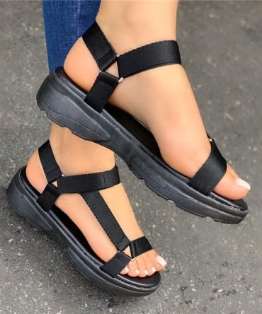 Colorful Wedge Sandals Summer Women Korean Style Fashion Breathable Plus Size Soft Bottom Platform Slippers Sandalias Para Mujer