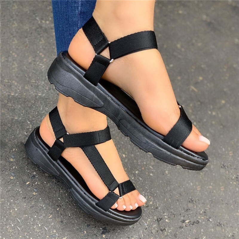 Colorful Wedge Sandals Summer Women Korean Style Fashion Breathable Plus Size Soft Bottom Platform Slippers Sandalias Para Mujer - Image 12