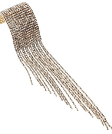 Exaggerated Luxury Fashion Multi-row Multi-layer Flash Diamond Shiny Big Tassel Nightclub Stage Performance Bracelet Bracelet Women